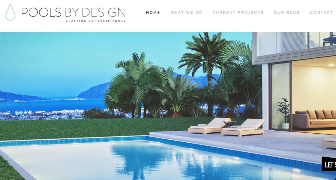 Pools by Design's Homepage
