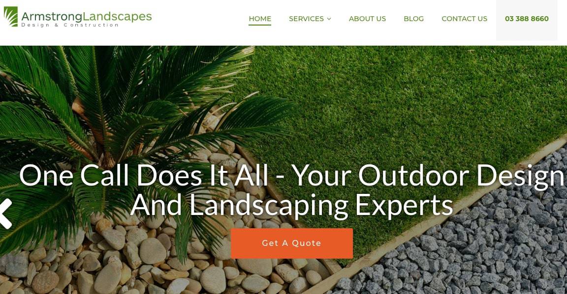 Armstrong Landscapes' Homepage