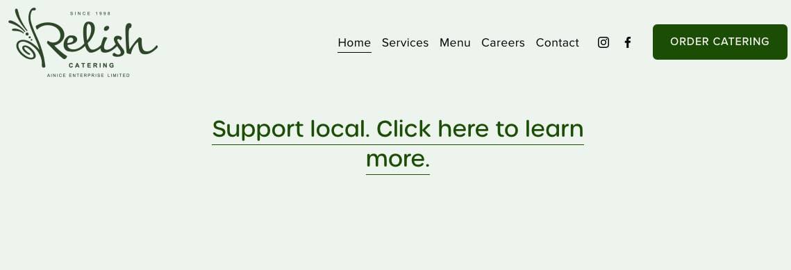 Relish Catering's Homepage