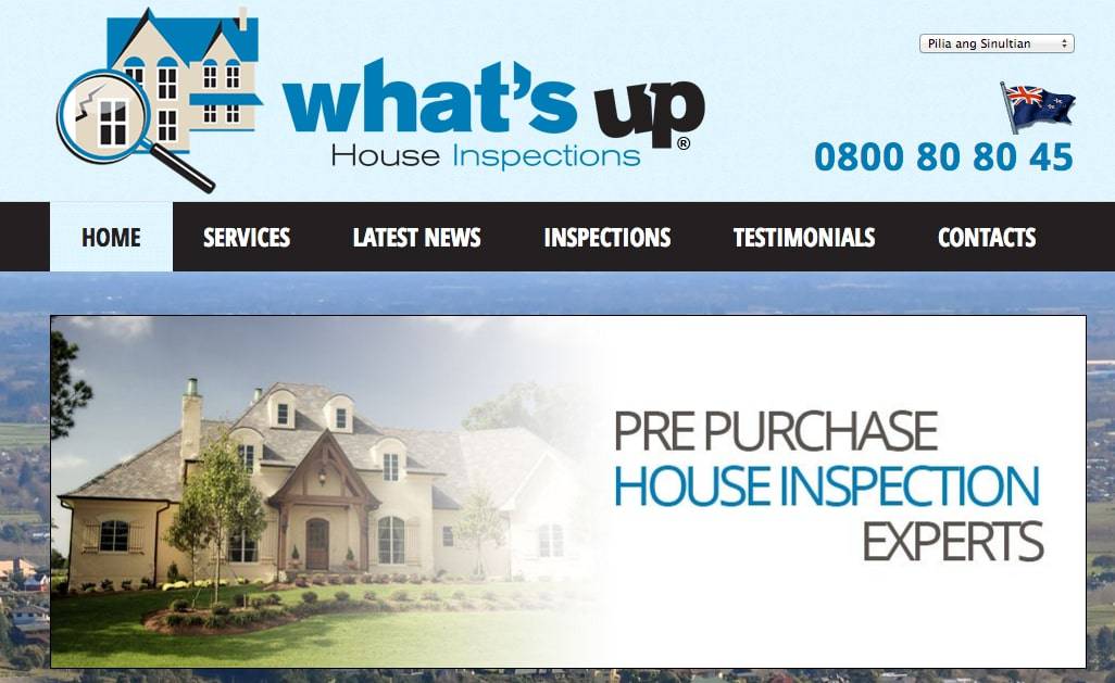 What’s Up House Inspections' Homepage