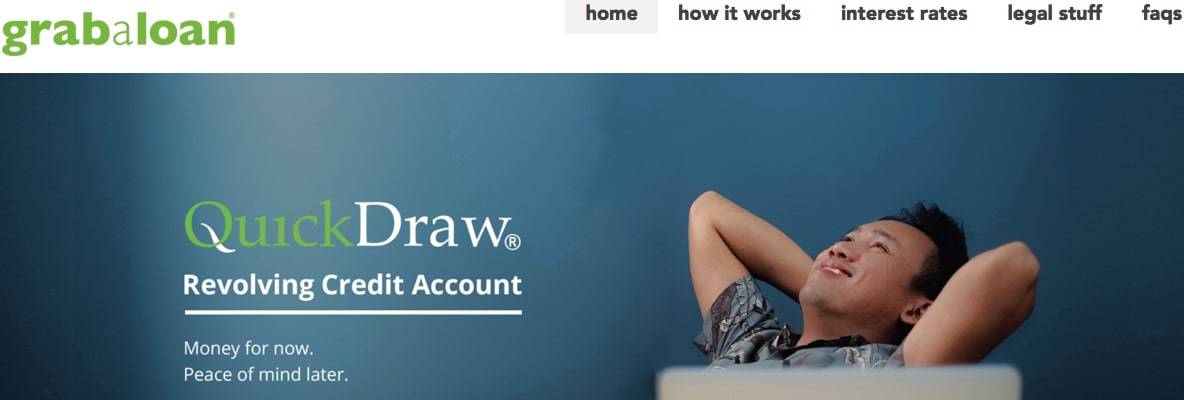 Grab a Loan's Homepage
