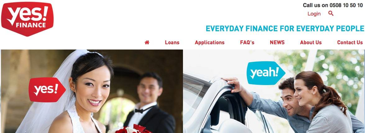 Yes Finance's Homepage
