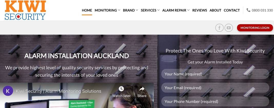 Kiwi Security's Homepage
