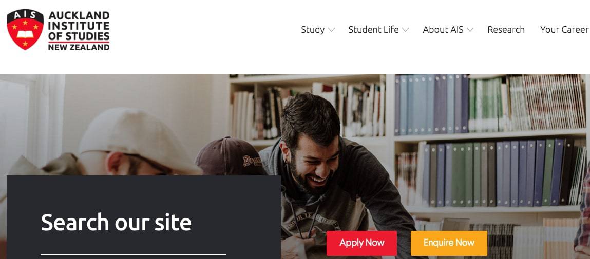 Auckland Institute of Studies' Homepage