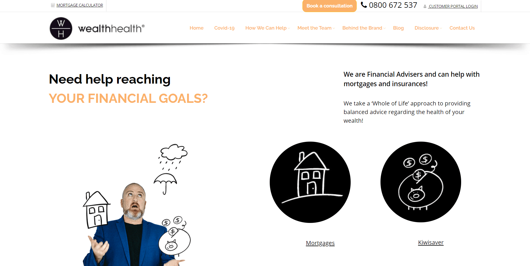 WealthHealth Homepage