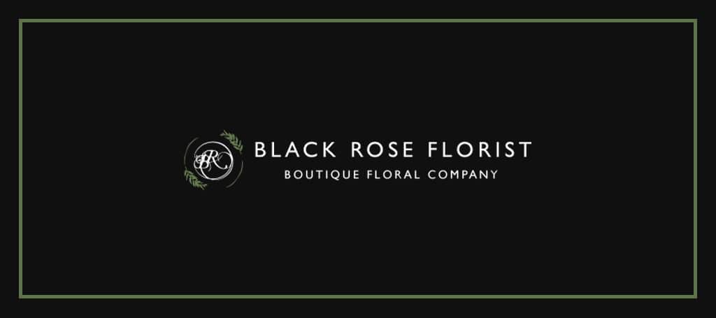 Black Rose Florist's Banner