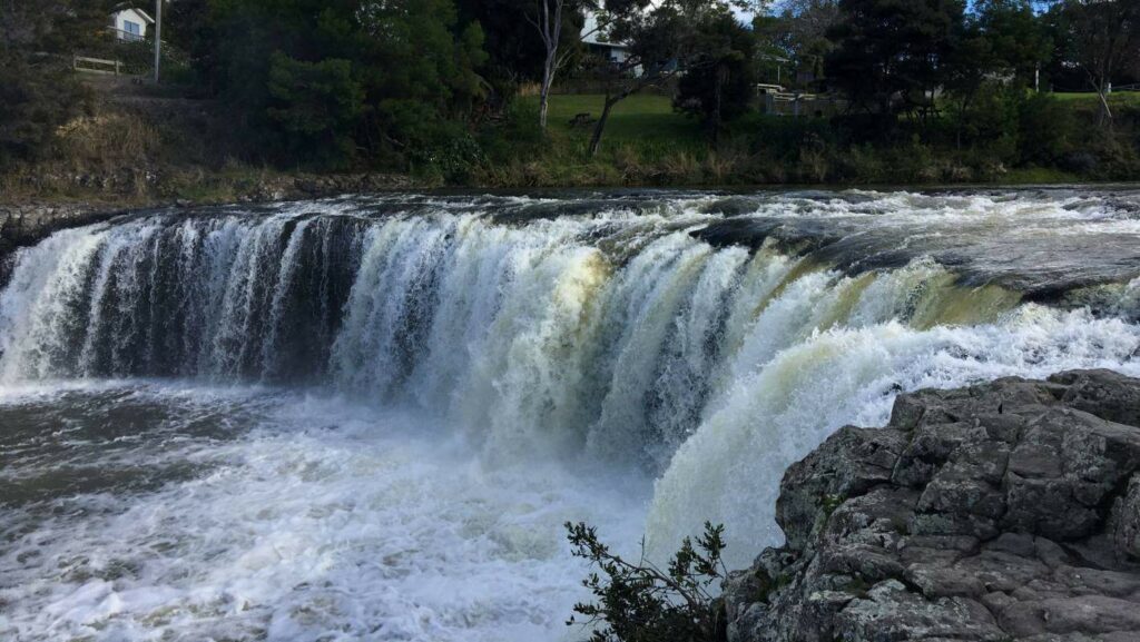 Visit the stunning Haruru Falls