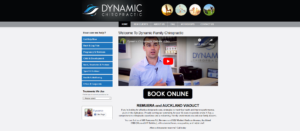 Dynamic Chiropractic's homepage