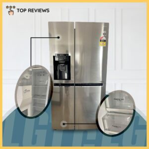 LG 668 Litre Side by Side Fridge Freezer (GS-L668PNL)