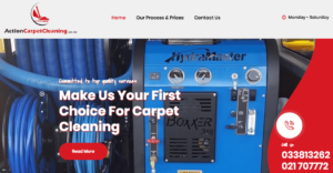 Action Carpet Cleaning's Homepage