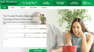 Bell Plumbing's homepage