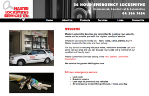 Master Locksmiths Services Ltd's homepage