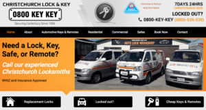 Christchurch Lock and Key's homepage