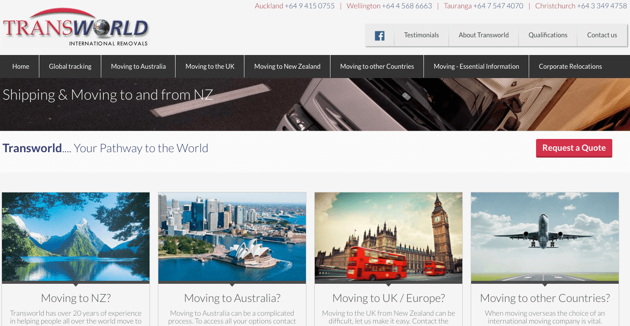 Transworld International Removals' Homepage