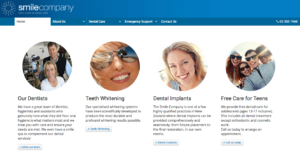 The Smile Company Dental Care's Homepage