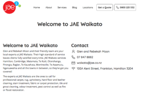 JAE Carpet Cleaning (Waikato Branch)'s Homepage