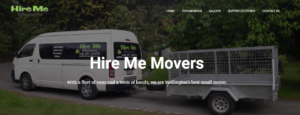 Hire Me Movers' homepage