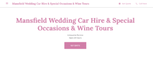 Mansfield Wedding Car Hire and Special Occasions' homepage