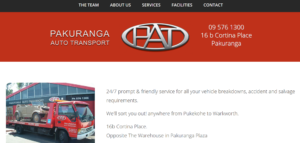 Pakuranga Auto Transport's homepage