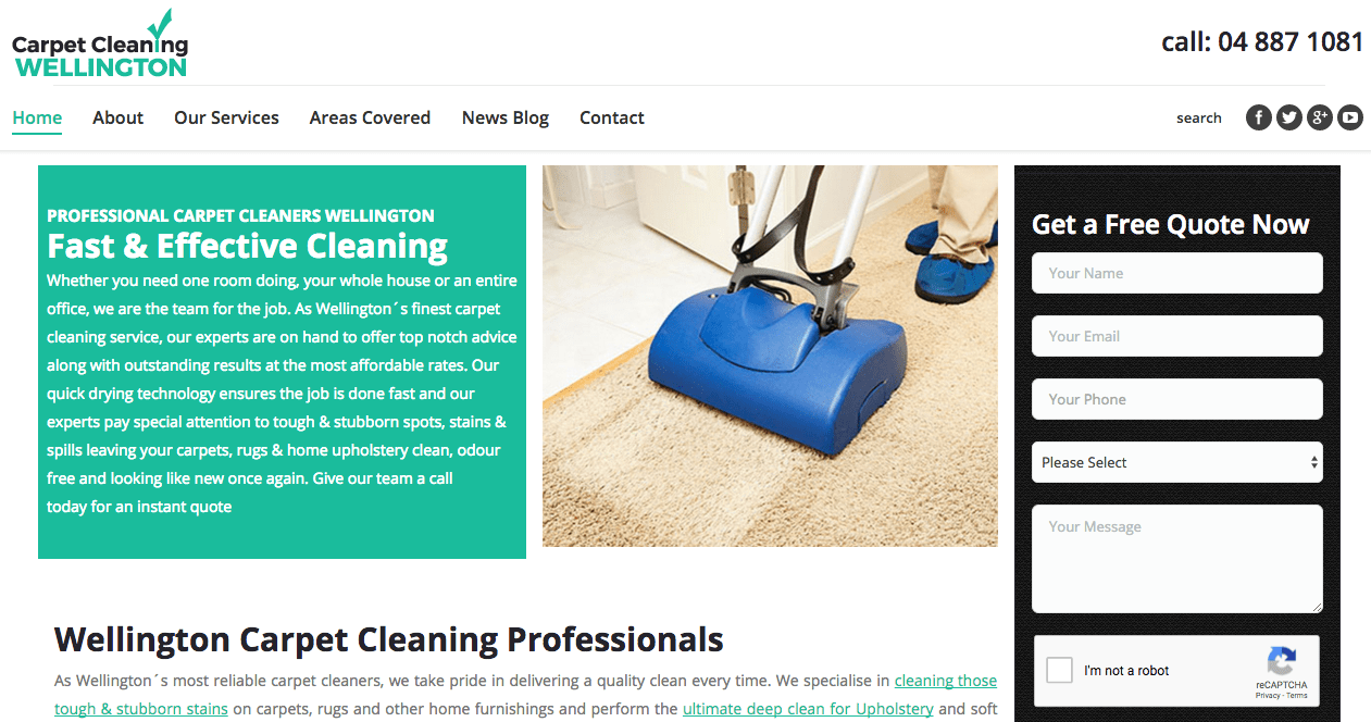 Carpet Cleaning Wellington's Homepage