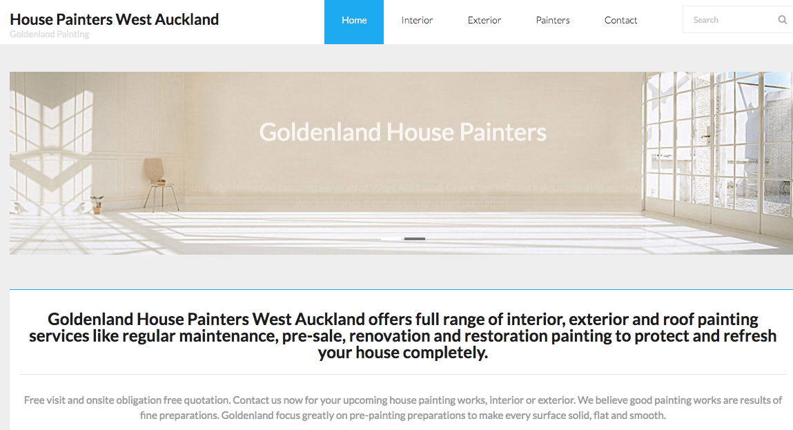 Goldenland Painting's Homepage