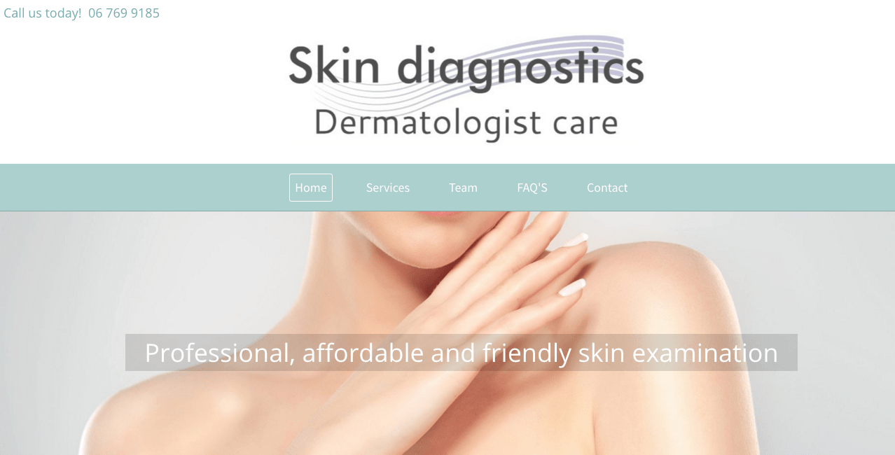 Skin Diagnostics' Homepage