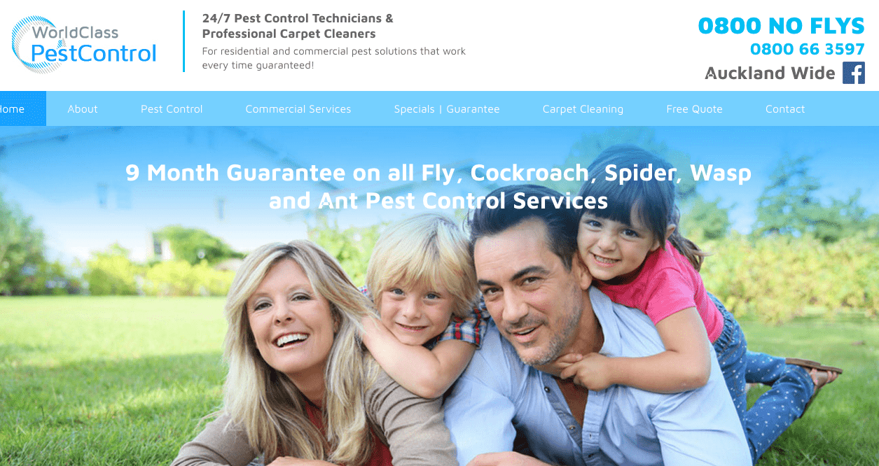 World Class Pest Control's Homepage