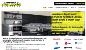 Harbour Appliance Services' Homepage