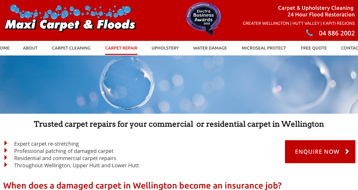 Maxi Carpet and Floods' Homepage