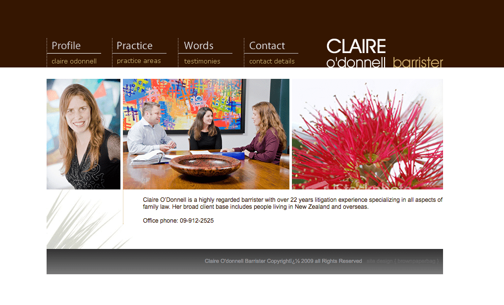 Claire O’Donnell Barrister's Homepage