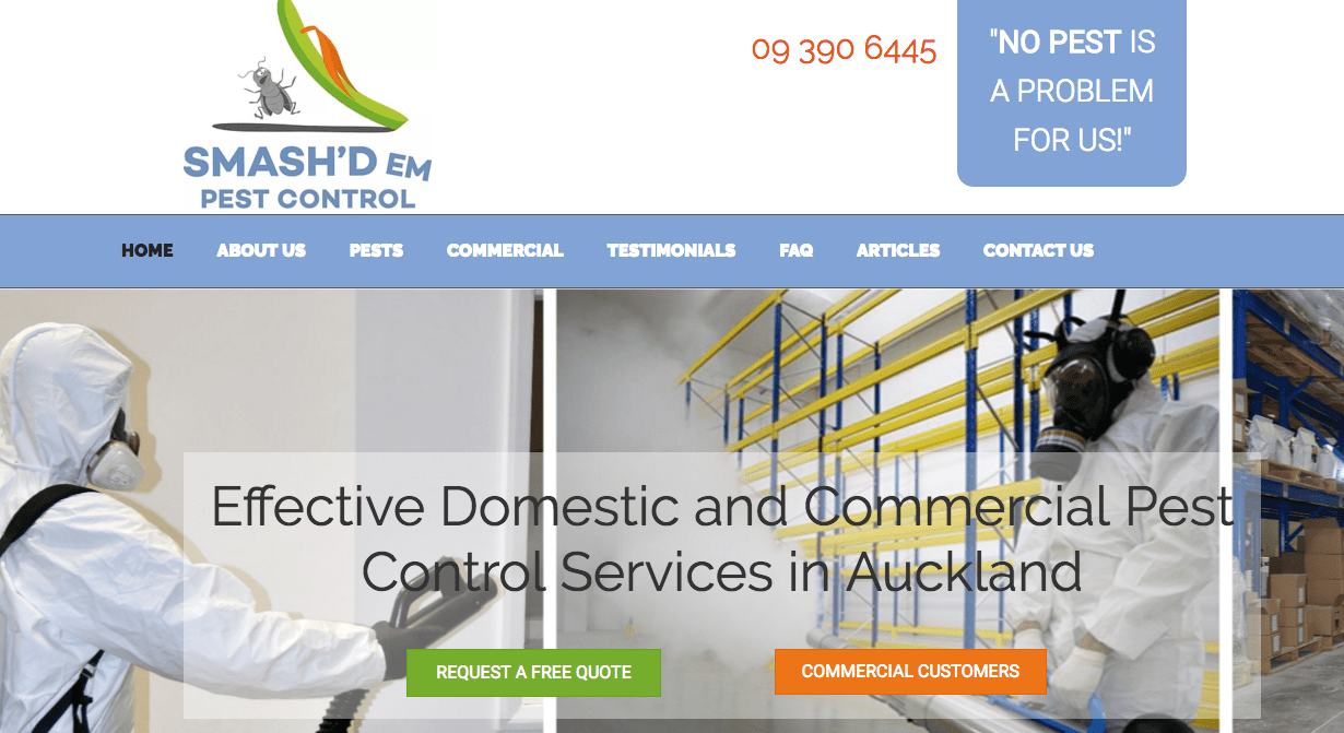 Smash'd Em Pest Control Ltd's Homepage