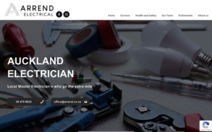 Arrend Electrical's homepage