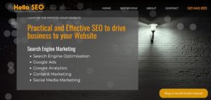Hello SEO's homepage