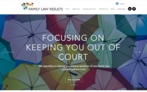 Family Law Results' homepage