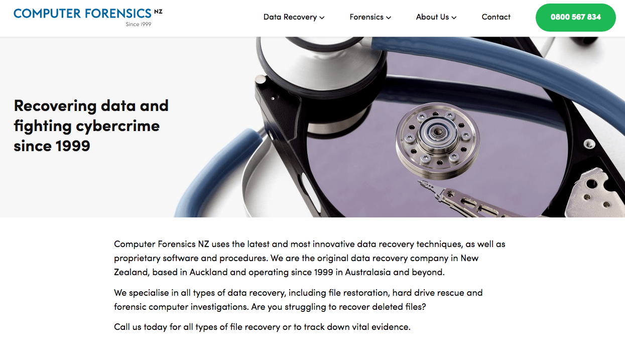 Computer Forensics NZ Ltd.'s Homepage