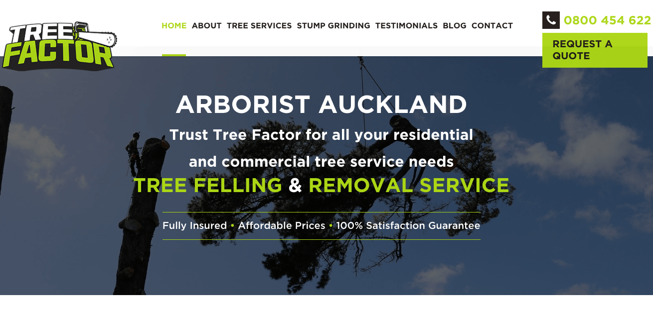 Tree Factor Ltd's Homepage