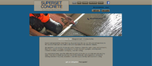 Superset Concrete's homepage