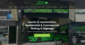 Xpert Window Tinting's homepage