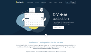 iCollect Debt Collection's homepage