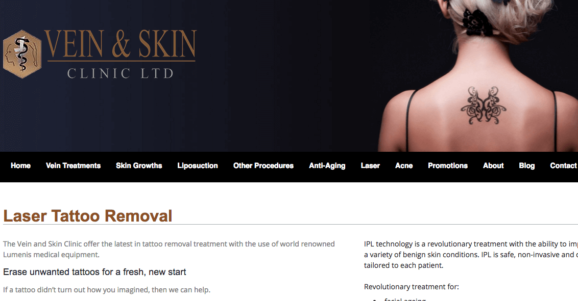 Vein & Skin Clinic Ltd's Homepage