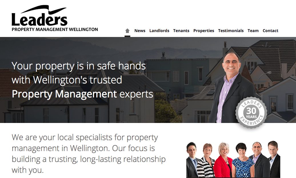 Leaders Property Management Wellington's Homepage