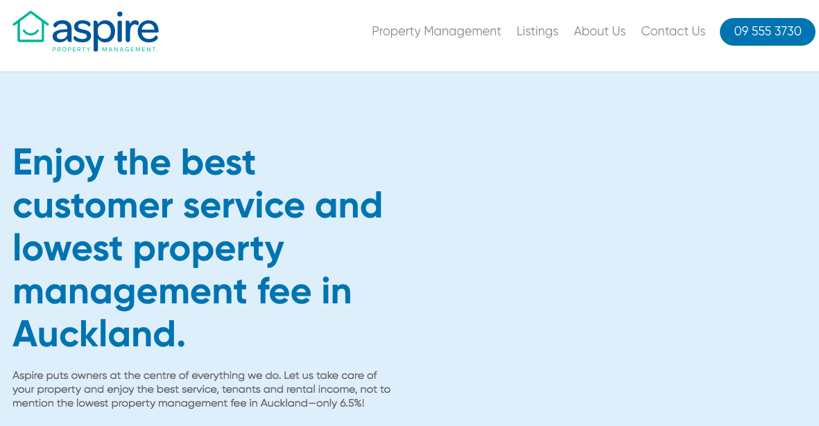 Aspire Property Management's Homepage
