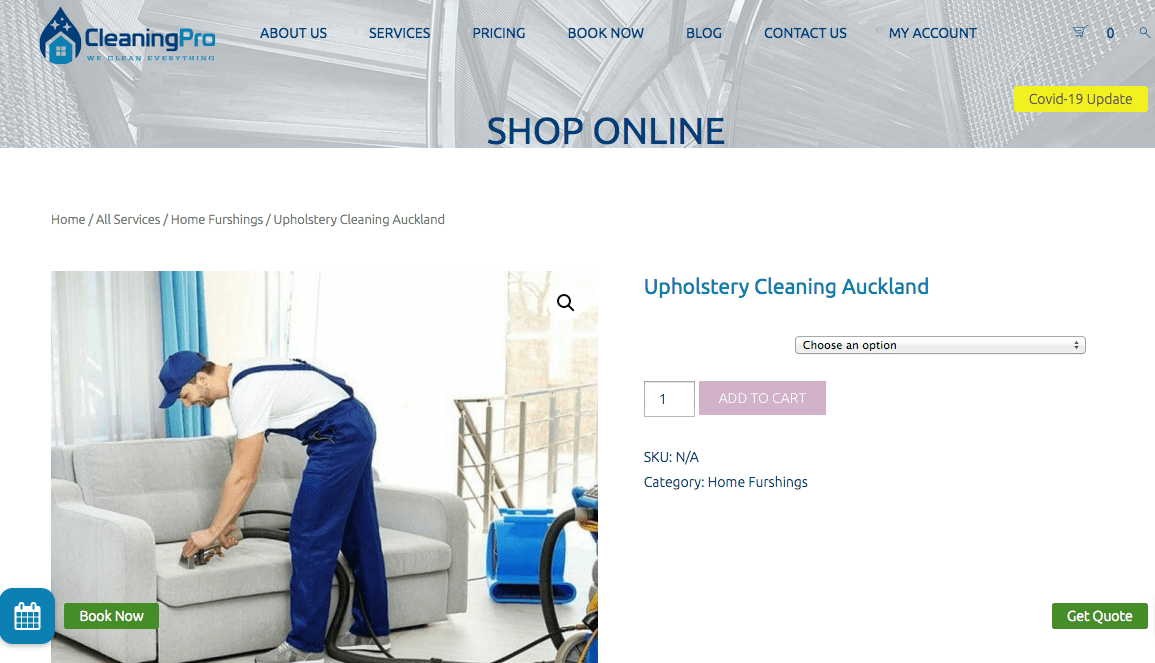 CleaningPro's Homepage