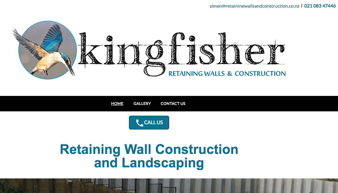 Kingfisher Retaining Walls & Construction's Homepage