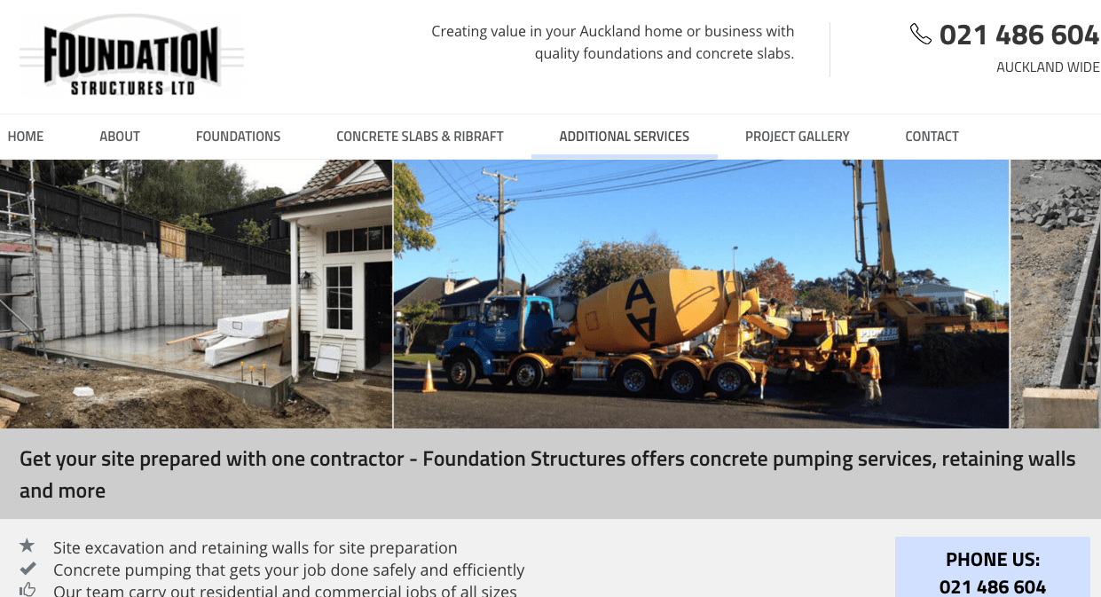 Foundation Structures Ltd.'s Homepage