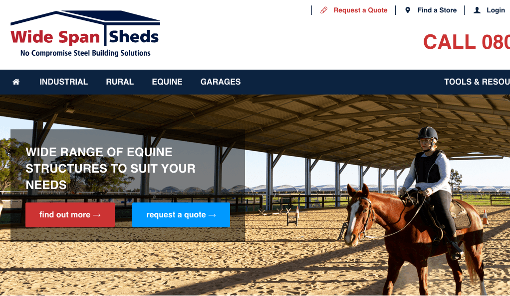 Wide Span Sheds' Homepage