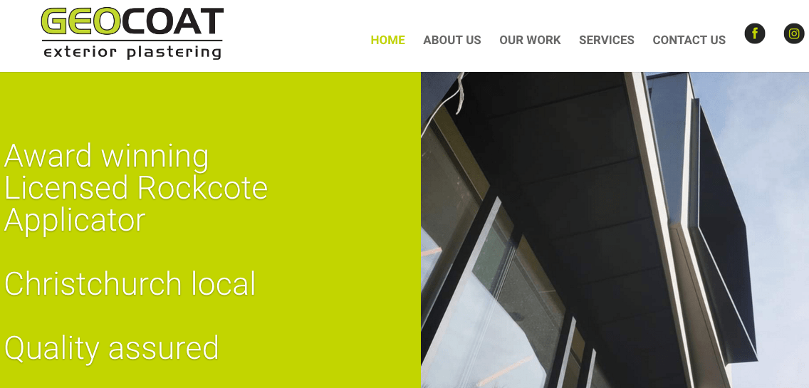 Geocoat Exterior Plastering's Homepage