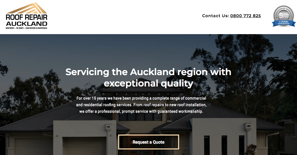 Roof Repair Auckland's Homepage