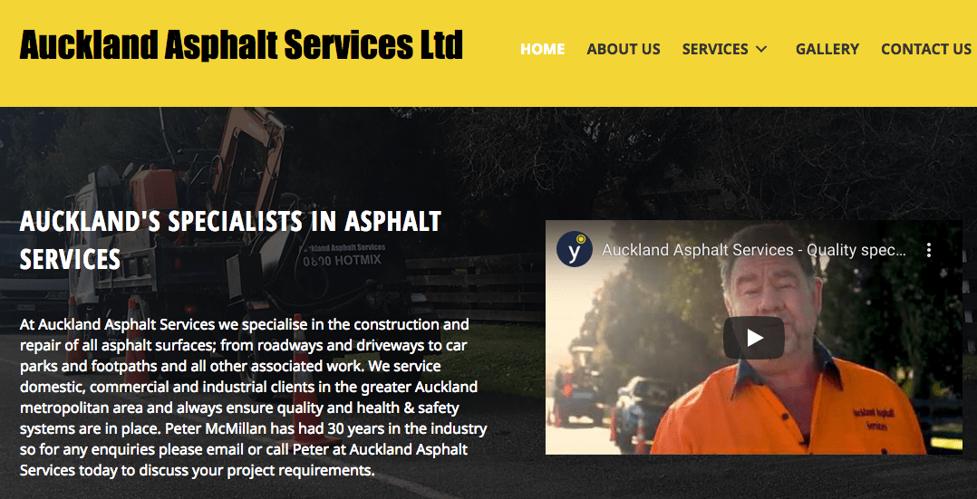 Auckland Asphalt Services Ltd's Homepage