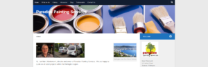 Paradise Painting Services' homepage